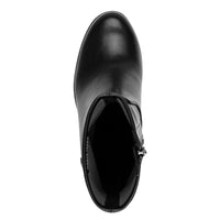 Marco Tozzi Womens Marco Tozzi Womens Black Side Zip Block Heel Ankle Boot 2-25401-47