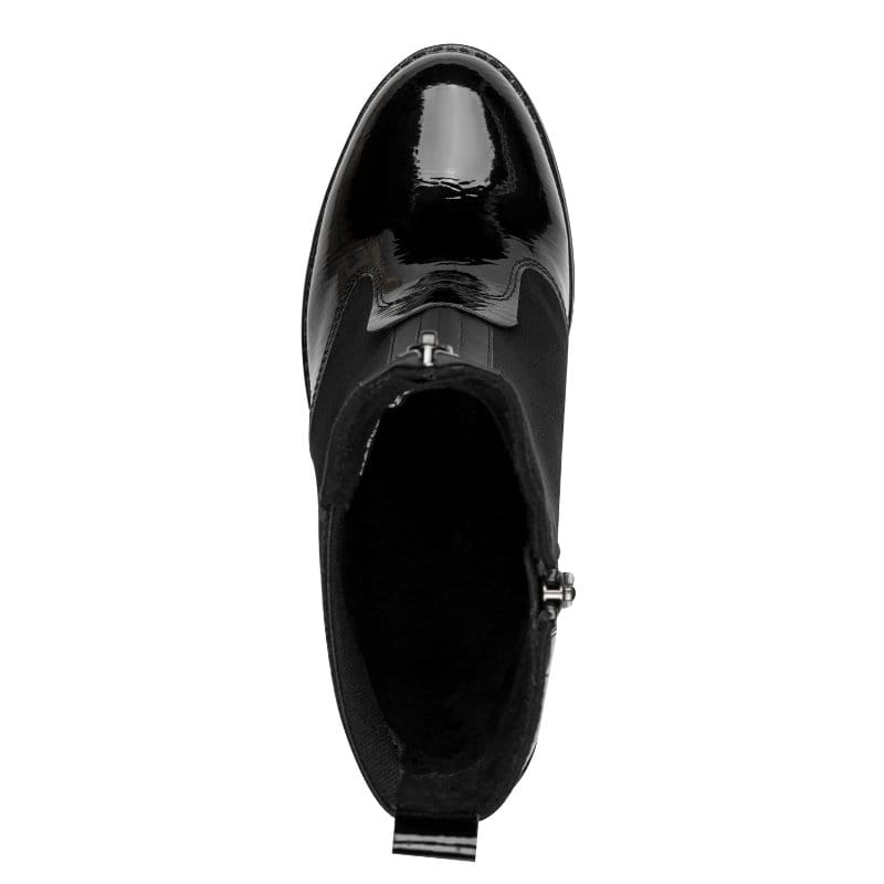 Marco Tozzi Womens Marco Tozzi Womens Black Side Zip Block Heel Ankle Boot 2-25405-47