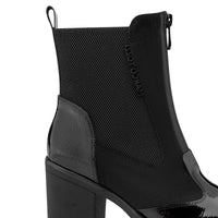 Marco Tozzi Womens Marco Tozzi Womens Black Side Zip Block Heel Ankle Boot 2-25405-47