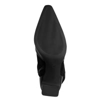 Marco Tozzi Womens Marco Tozzi Womens Black Side Zip Block Heel High Knee Boot 2-25503-47
