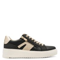 Marco Tozzi Womens Marco Tozzi Womens Black Side Zip Fashion Trainer 2-23750-45