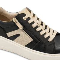 Marco Tozzi Womens Marco Tozzi Womens Black Side Zip Fashion Trainer 2-23750-45