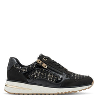 Marco Tozzi Womens Marco Tozzi Womens Black Side Zip Fashion Trainer 2-23786-45