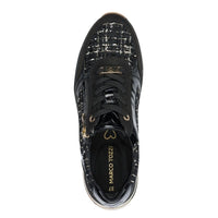 Marco Tozzi Womens Marco Tozzi Womens Black Side Zip Fashion Trainer 2-23786-45