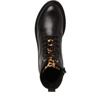 Marco Tozzi Womens Marco Tozzi Womens Black Side Zip High Ankle Boots 2-25238-45