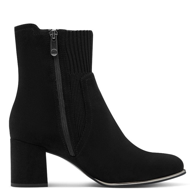 Marco Tozzi Womens Marco Tozzi Womens Black Side Zip High Ankle Boots 2-25392-41