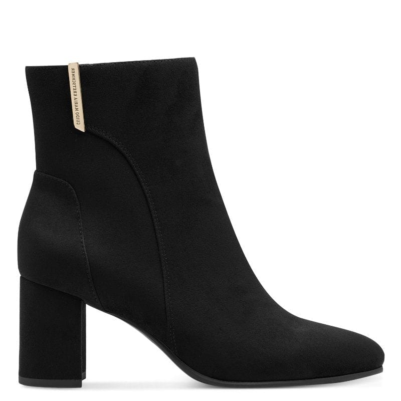 Marco Tozzi Womens Marco Tozzi Womens Black Side Zip High Ankle Boots 2-85302-43