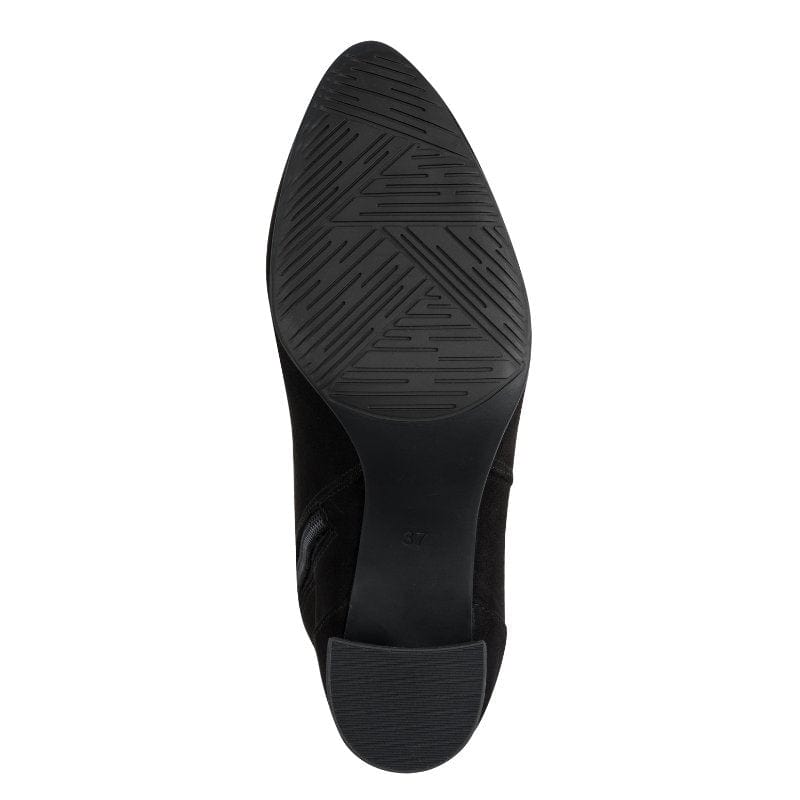 Marco Tozzi Womens Marco Tozzi Womens Black Side Zip High Ankle Boots 2-85302-43