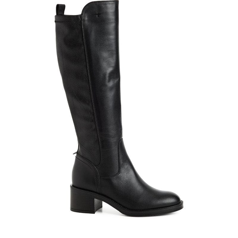 Tamaris Womens Tamaris Womens Black Side Zip High Knee Boot 1-25508-47