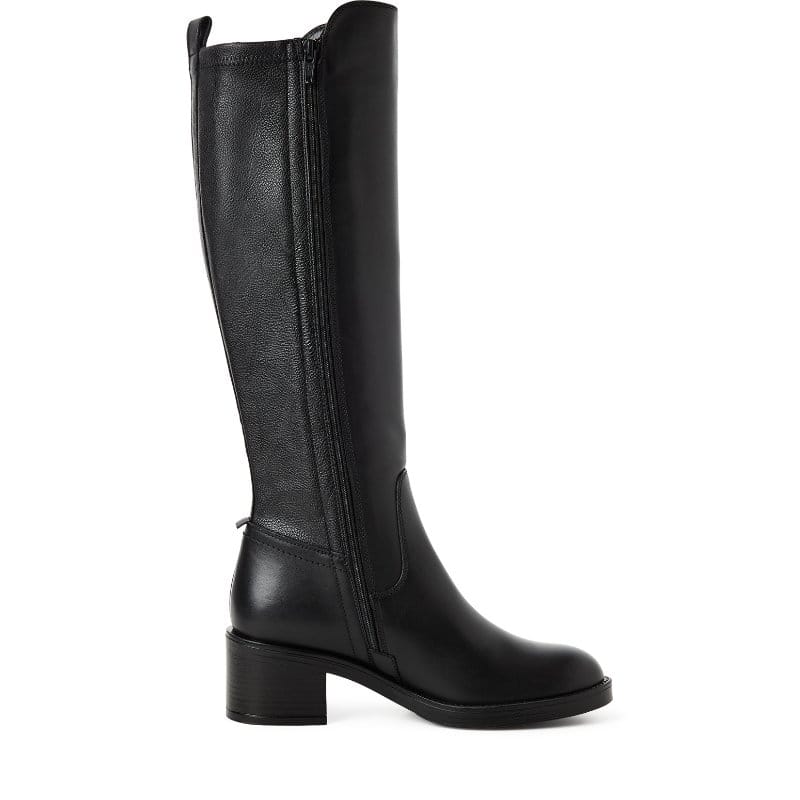 Tamaris Womens Black Side Zip High Knee Boot 1-25508-47