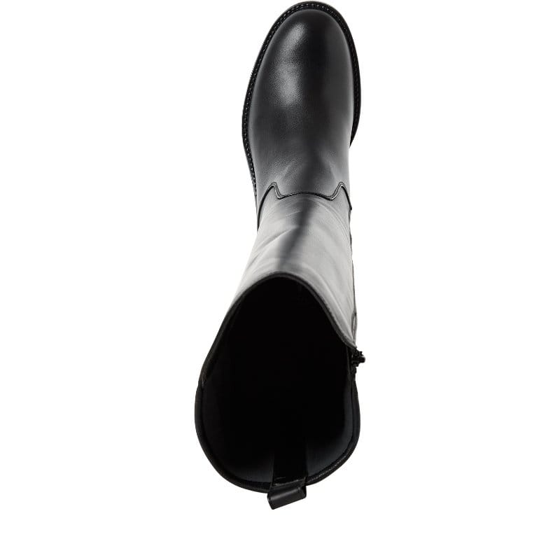 Tamaris Womens Tamaris Womens Black Side Zip High Knee Boot 1-25508-47