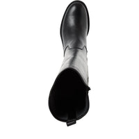 Tamaris Womens Tamaris Womens Black Side Zip High Knee Boot 1-25508-47
