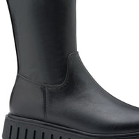 Marco Tozzi Womens Marco Tozzi Womens Black Side Zip Knee Boots 2-25622-45