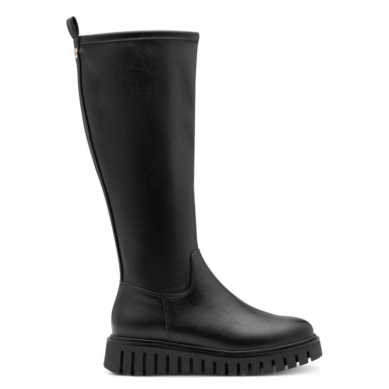 Marco Tozzi Womens Marco Tozzi Womens Black Side Zip Knee Boots 2-25622-45