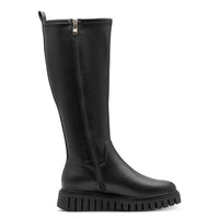 Marco Tozzi Womens Marco Tozzi Womens Black Side Zip Knee Boots 2-25622-45