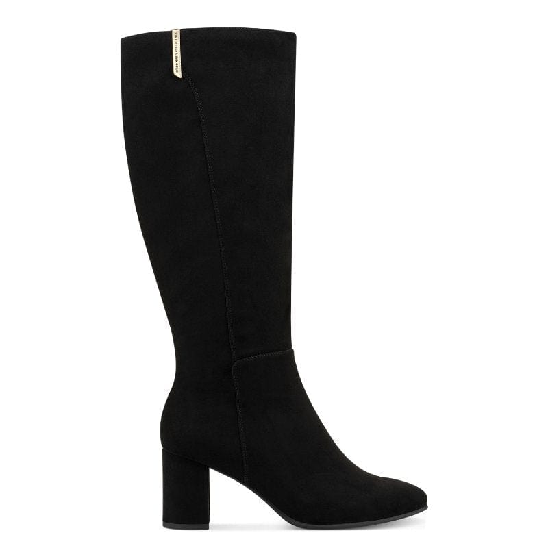 Marco Tozzi Womens Marco Tozzi Womens Black Side Zip Knee Boots 2-85502-45
