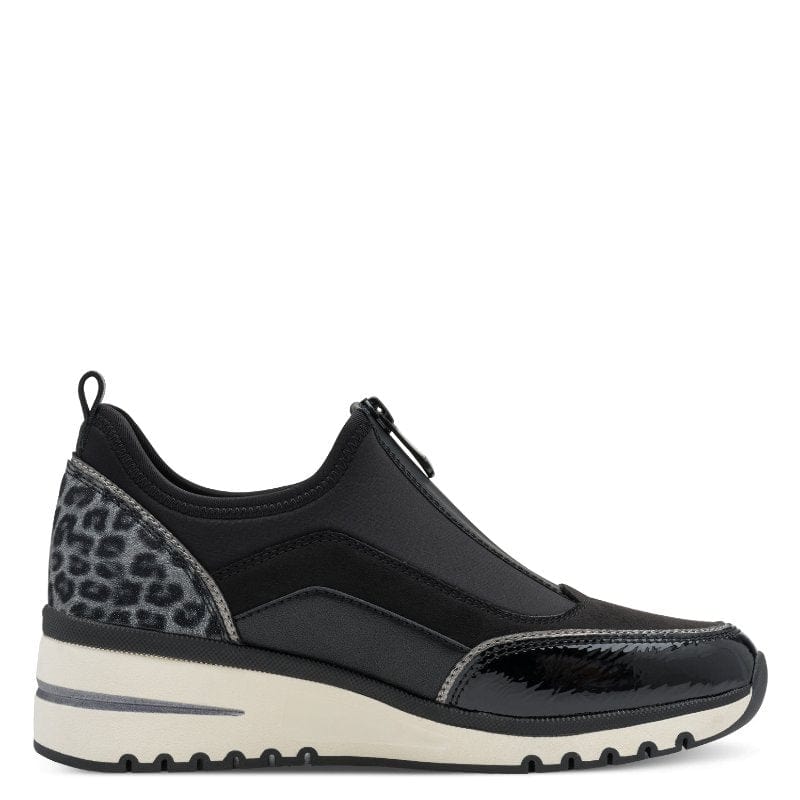 Marco Tozzi Womens Marco Tozzi Womens Black Zip Fashion Trainer 2-24780-45
