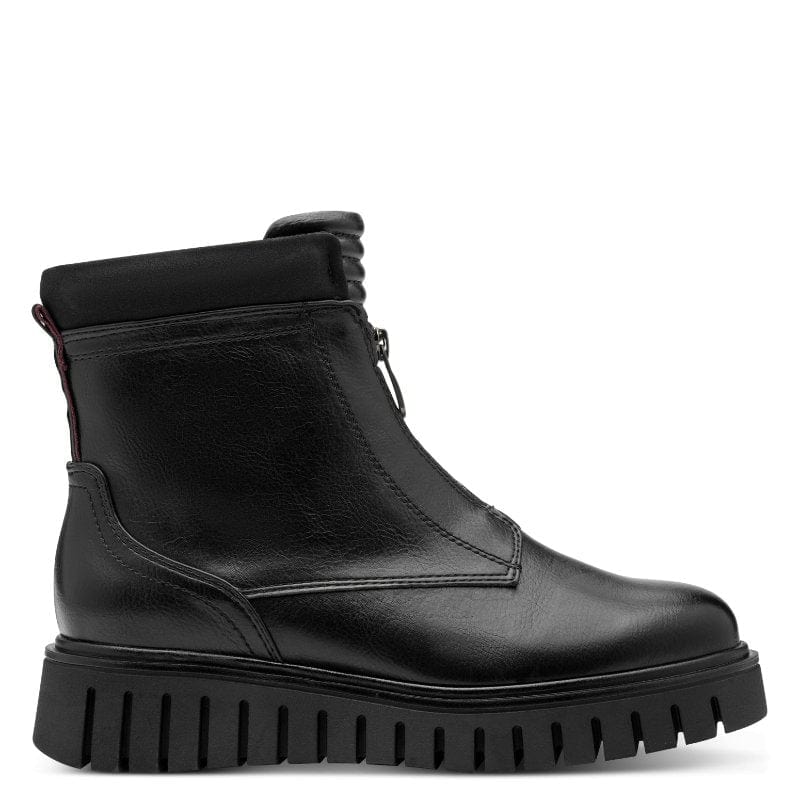 Marco Tozzi Womens Marco Tozzi Womens Black Zip High Ankle Boots 2-25473-45