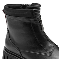 Marco Tozzi Womens Marco Tozzi Womens Black Zip High Ankle Boots 2-25473-45