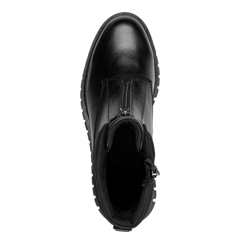 Marco Tozzi Womens Marco Tozzi Womens Black Zip High Ankle Boots 2-25473-45