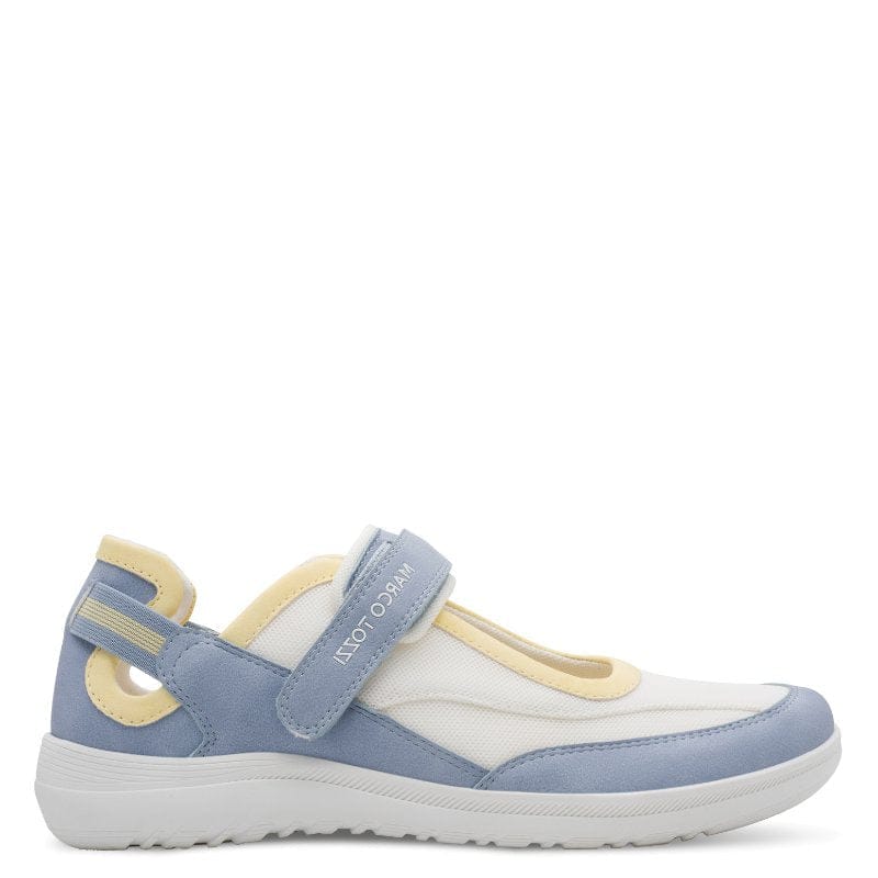 Marco Tozzi Womens Marco Tozzi Womens Blue Velcro Strap Slip On Shoes 2-24716-46