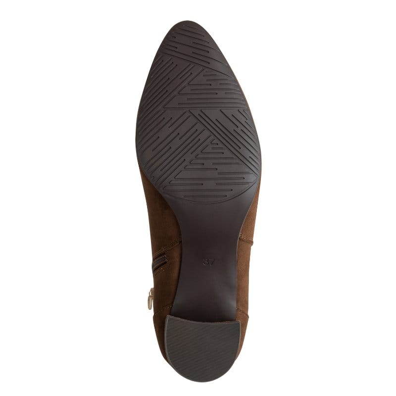 Marco Tozzi Womens Marco Tozzi Womens Brown Block Heel Ankle Boot 2-85302-43