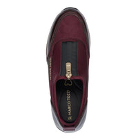 Marco Tozzi Womens Marco Tozzi Womens Brown Front Zip Wedge Fashion Trainer 2-24780-45