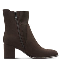 Marco Tozzi Womens Marco Tozzi Womens Brown Side Zip Block Heel Ankle Boot 2-25392-41