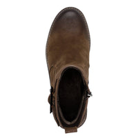 Marco Tozzi Womens Marco Tozzi Womens Brown Side Zip Block Heel Ankle Boot 2-25428-45