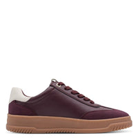 Marco Tozzi Womens Marco Tozzi Womens Burgundy Side Zip Fashion Trainer 2-83706-46