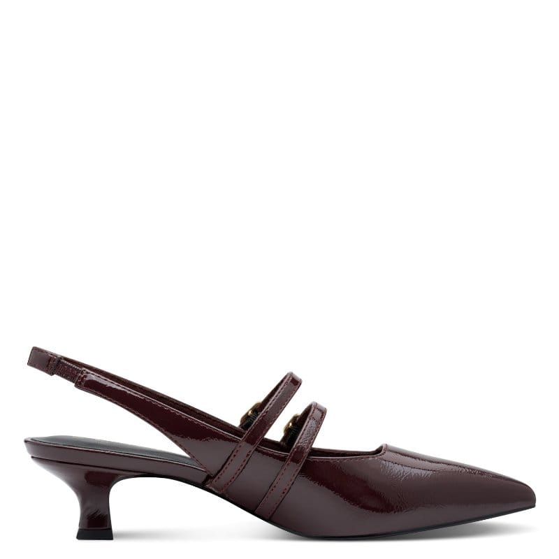 Marco Tozzi Womens Marco Tozzi Womens Burgundy Slingback Shoe 2-29508-45