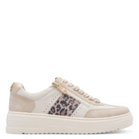 Marco Tozzi Womens Marco Tozzi Womens Cream Side Zip Fashion Trainer 2-23766-46