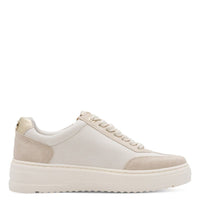 Marco Tozzi Womens Marco Tozzi Womens Cream Side Zip Fashion Trainer 2-23766-46
