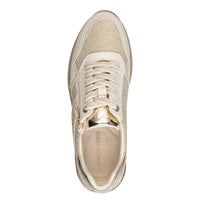Marco Tozzi Womens Marco Tozzi Womens Cream Side Zip Fashion Trainer 2-23790-46