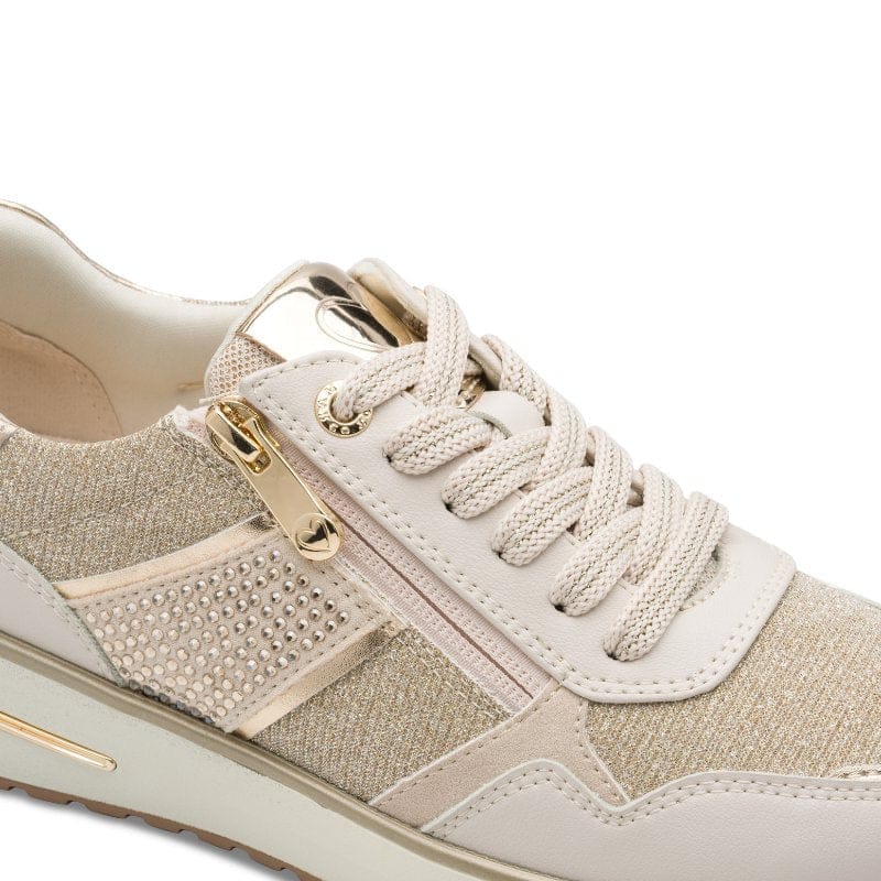Marco Tozzi Womens Marco Tozzi Womens Cream Side Zip Fashion Trainer 2-23790-46