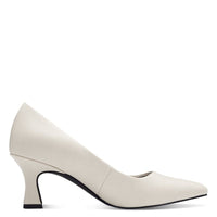 Marco Tozzi Womens Marco Tozzi Womens Cream Slip On Low Heel Court Shoes 2-22420-42