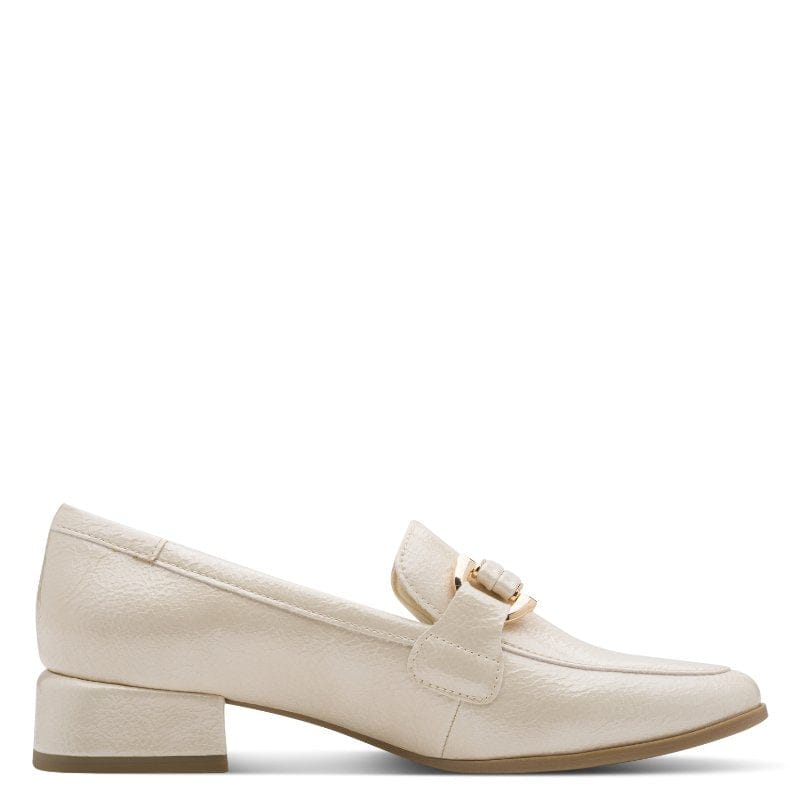 Marco Tozzi Womens Marco Tozzi Womens Cream Slip On Shoes 2-24250-45