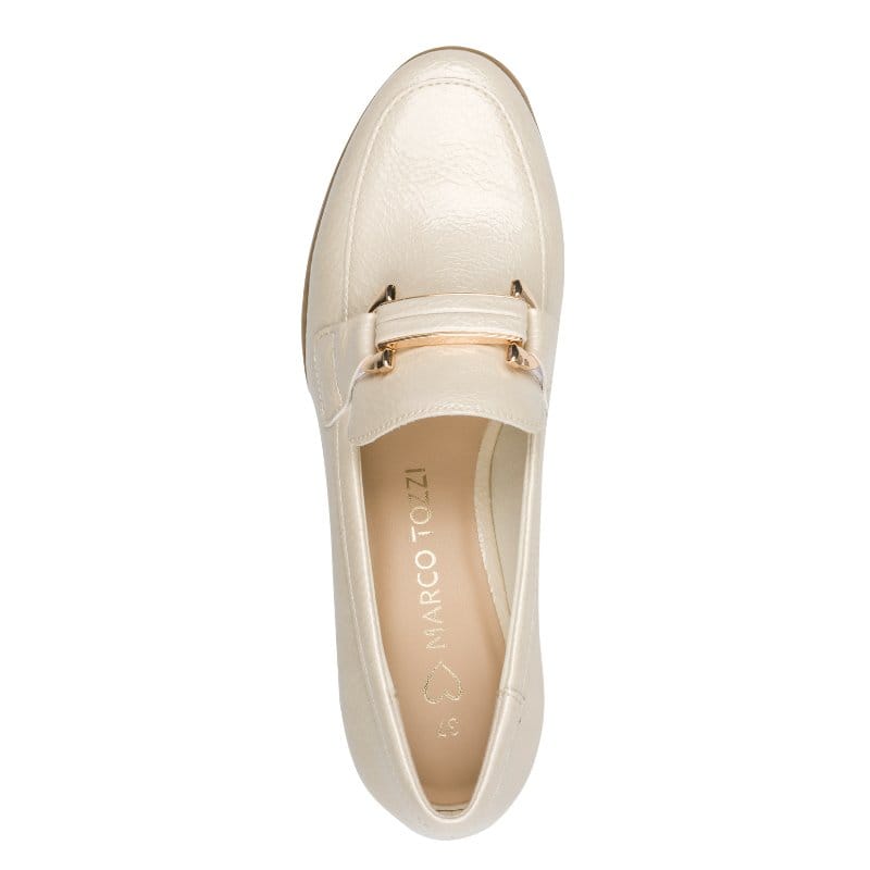 Marco Tozzi Womens Marco Tozzi Womens Cream Slip On Shoes 2-24250-45