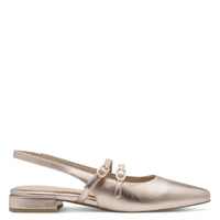 Marco Tozzi Womens Marco Tozzi Womens Gold Buckle Slip On Sandal 2-29409-44