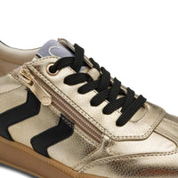 Marco Tozzi Womens Marco Tozzi Womens Gold Lace Up Fashion Trainer 2-23739-44