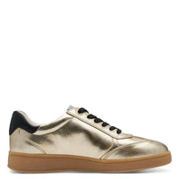 Marco Tozzi Womens Marco Tozzi Womens Gold Lace Up Fashion Trainer 2-23739-44