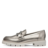 Marco Tozzi Womens Marco Tozzi Womens Gold Platinum Loafer - 2-24701-44