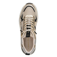Marco Tozzi Womens Marco Tozzi Womens Gold Side Zip Fashion Trainer 2-23756-46