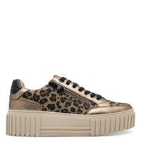Marco Tozzi Womens Marco Tozzi Womens Gold Side Zip Fashion Trainer 2-23760-45