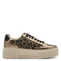 Marco Tozzi Womens Marco Tozzi Womens Gold Side Zip Fashion Trainer 2-23760-45