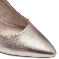 Marco Tozzi Womens Marco Tozzi Womens Gold Slip On Low Heel Court Shoes 2-22420-42