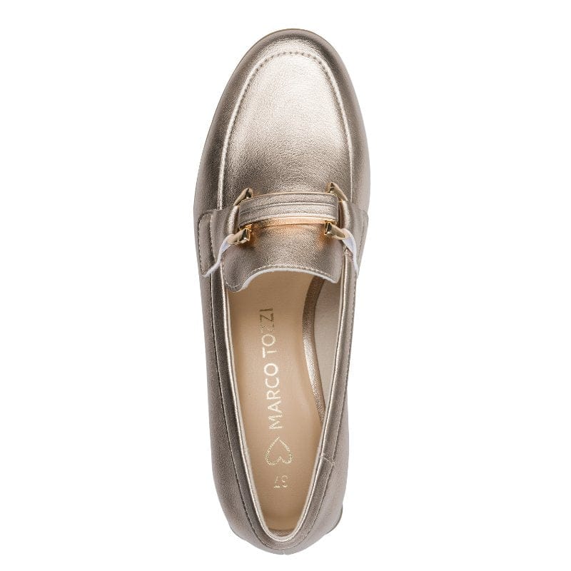 Marco Tozzi Womens Marco Tozzi Womens Gold Slip On Shoes 2-24250-45