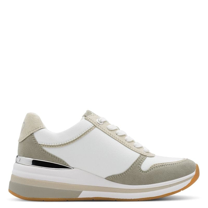 Marco Tozzi Womens Marco Tozzi Womens Green Side Zip Fashion Trainer 2-23764-46