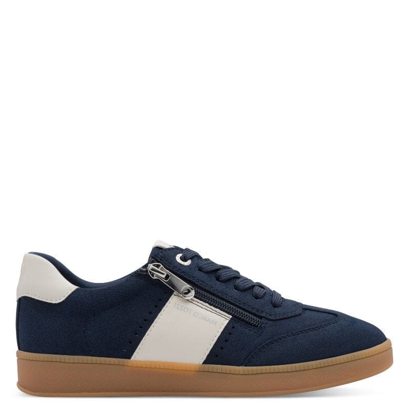 Marco Tozzi Womens Marco Tozzi Womens Navy Side Zip Fashion Trainer 2-23736-46