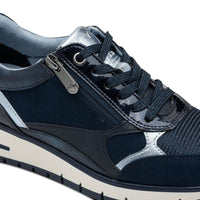 Marco Tozzi Womens Marco Tozzi Womens Navy Side Zip Fashion Trainer 2-23744-45